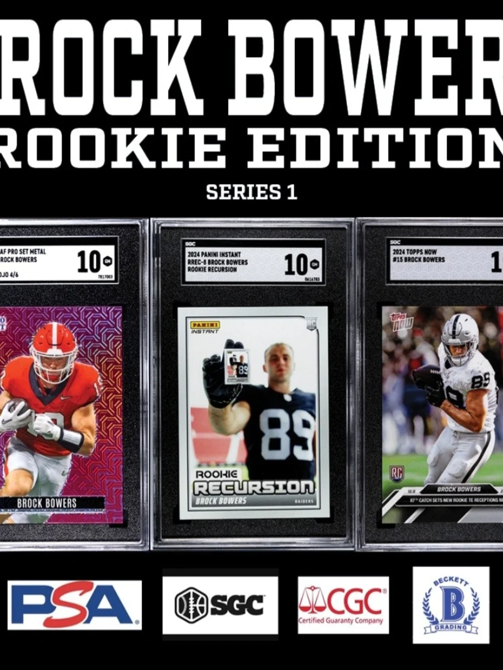 💥 Break King BROCK BOWERS Rookie Edition Series 1 Mystery Card- INSANE CHASE!